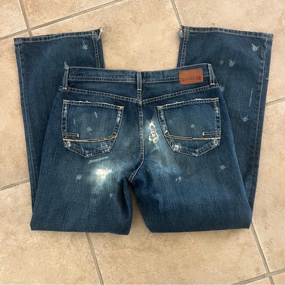 Vintage Buckle BKE 67 Jeans Mens Size 36x33 Medium Wash Boot Tyler Flare Y2K - Picture 7 of 14